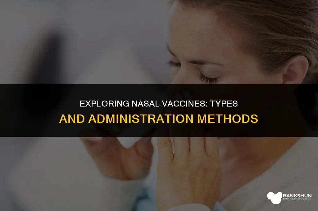 what kind of vaccines are administered nasally