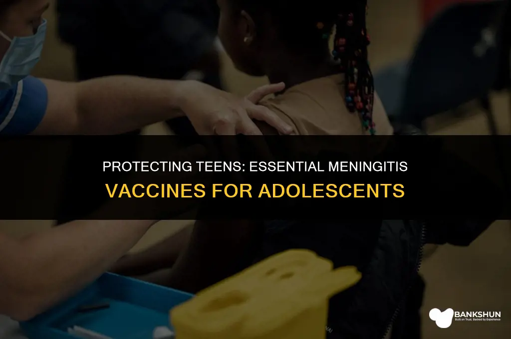 what meningitis vaccines are recommended for adolescent