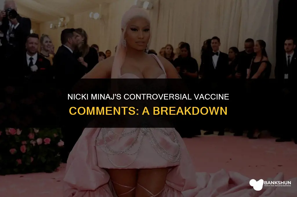 what nicki minaj said about the vaccine