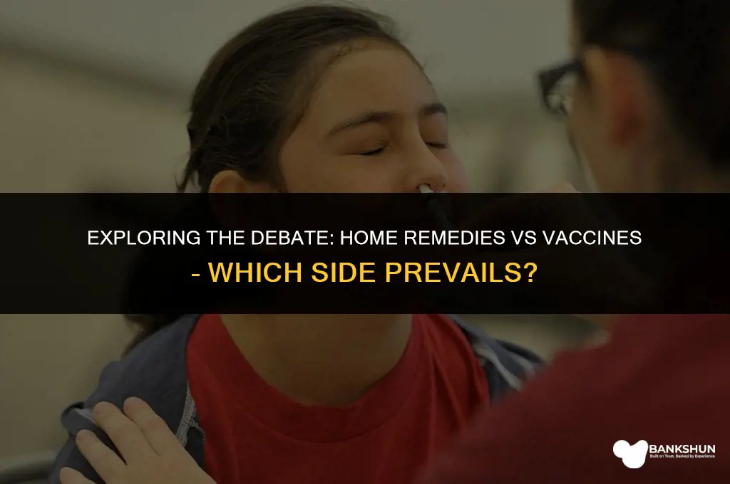 what organization promotes home remedies vs vaccines