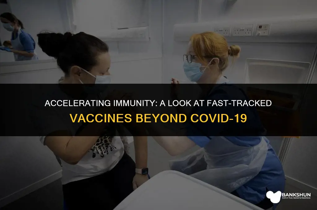 what other vaccines have been fast tracked