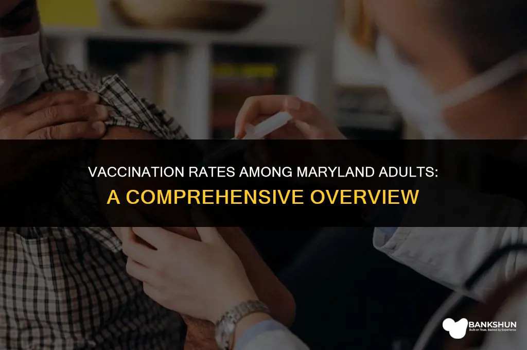 what percent of maryland adults are vaccinated