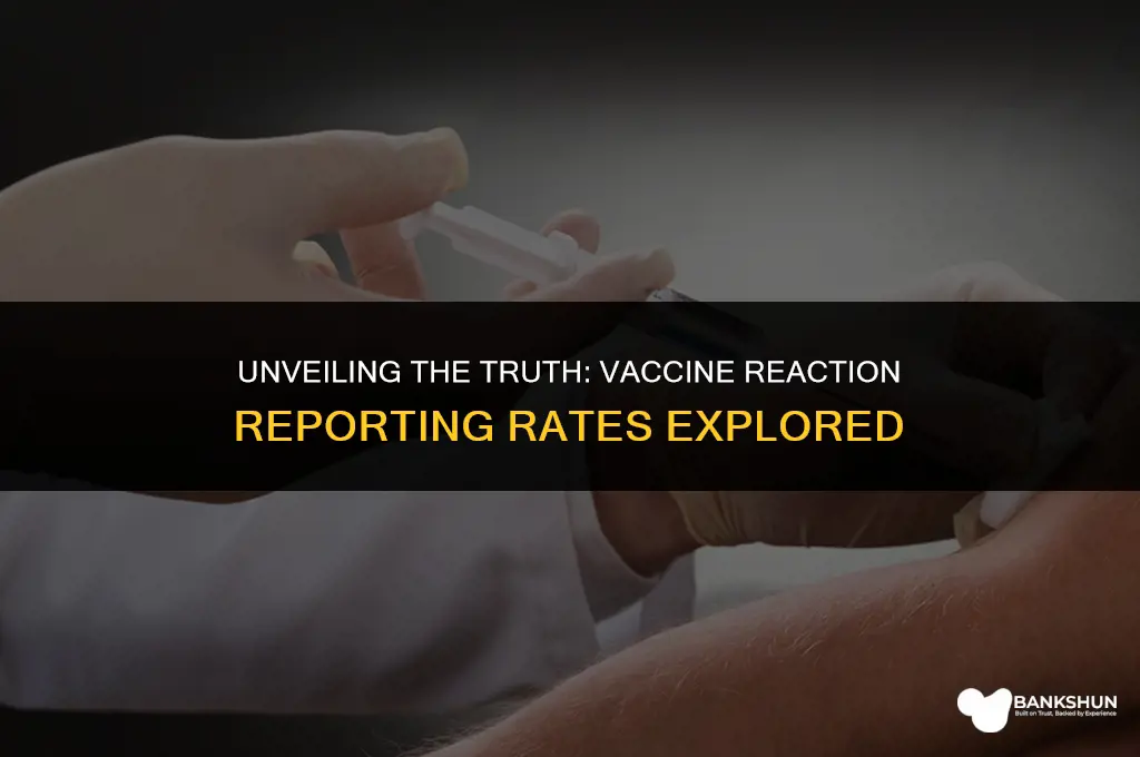 what percent of vaccine reactions are reported
