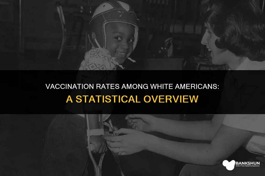 what percent of white americans are vaccinated