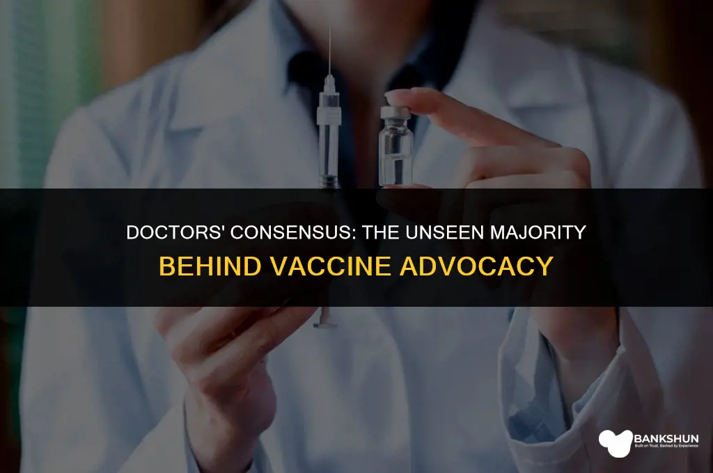 what percentage of doctors believe in vaccines