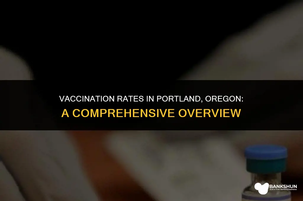 what percentage of portland oregon is vaccinated