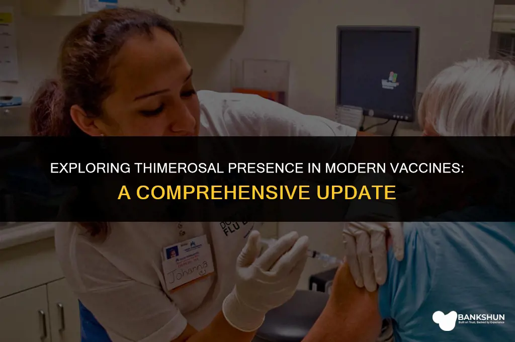 what percentage of vaccines still contain thimerosal
