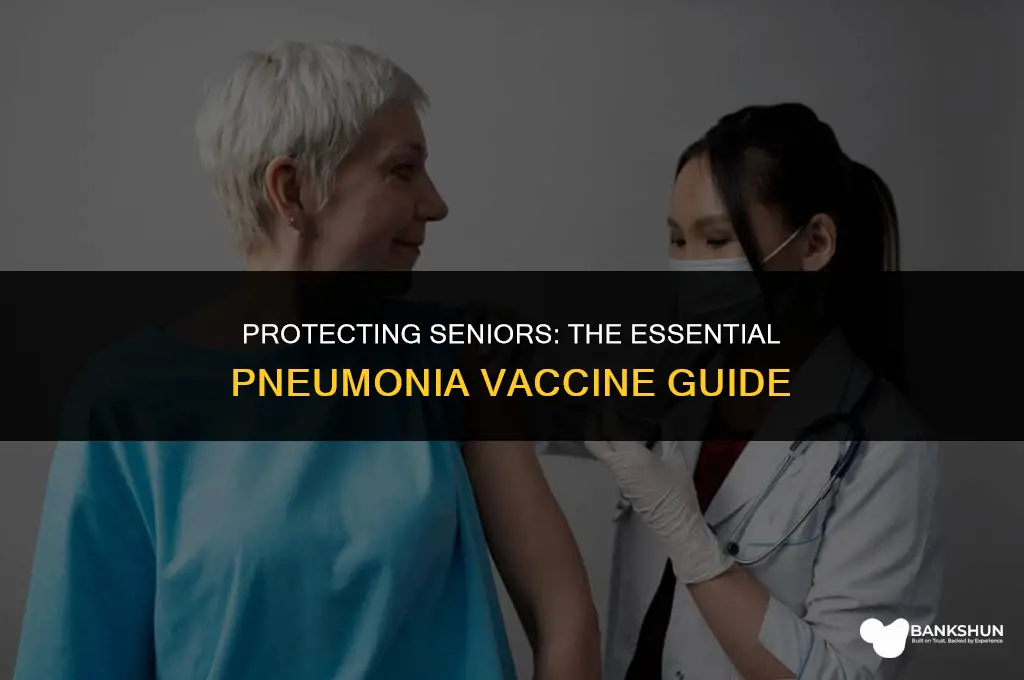 what pneumonia vaccine is recommended for seniors