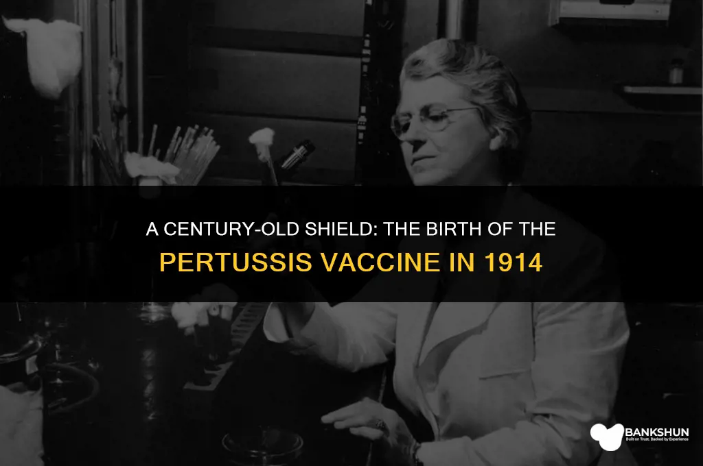 what respiratory vaccine came out in 1914