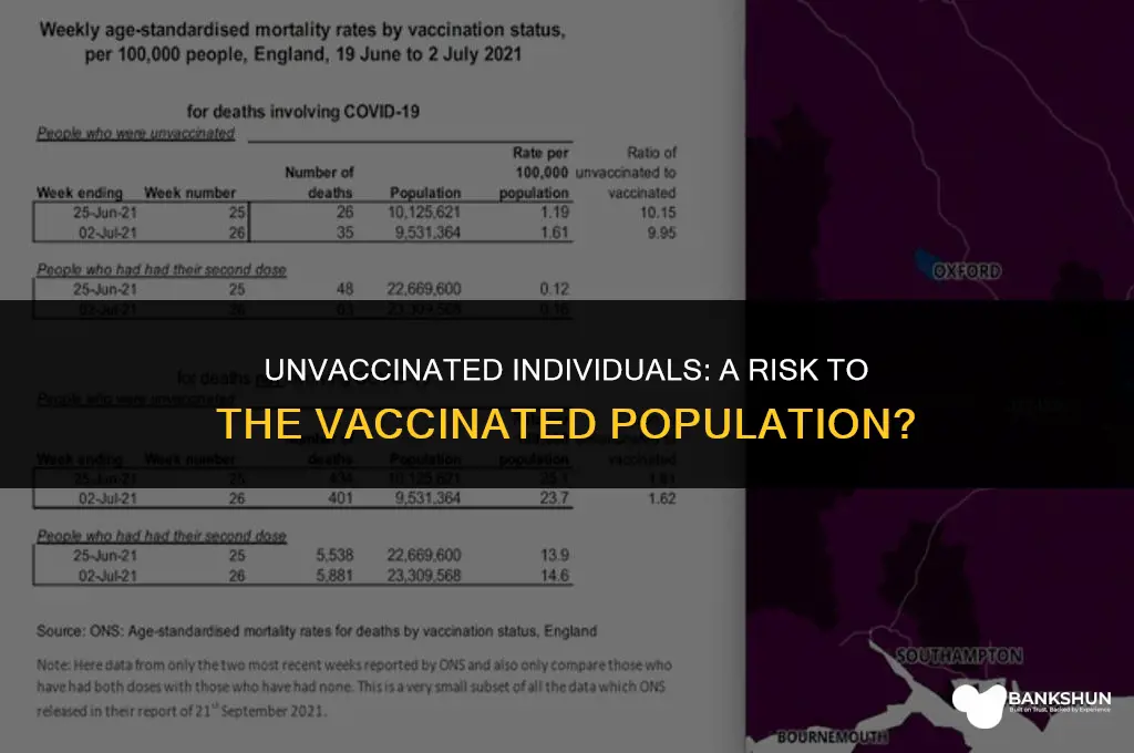 what risk do unvaccinated pose to vaccinated