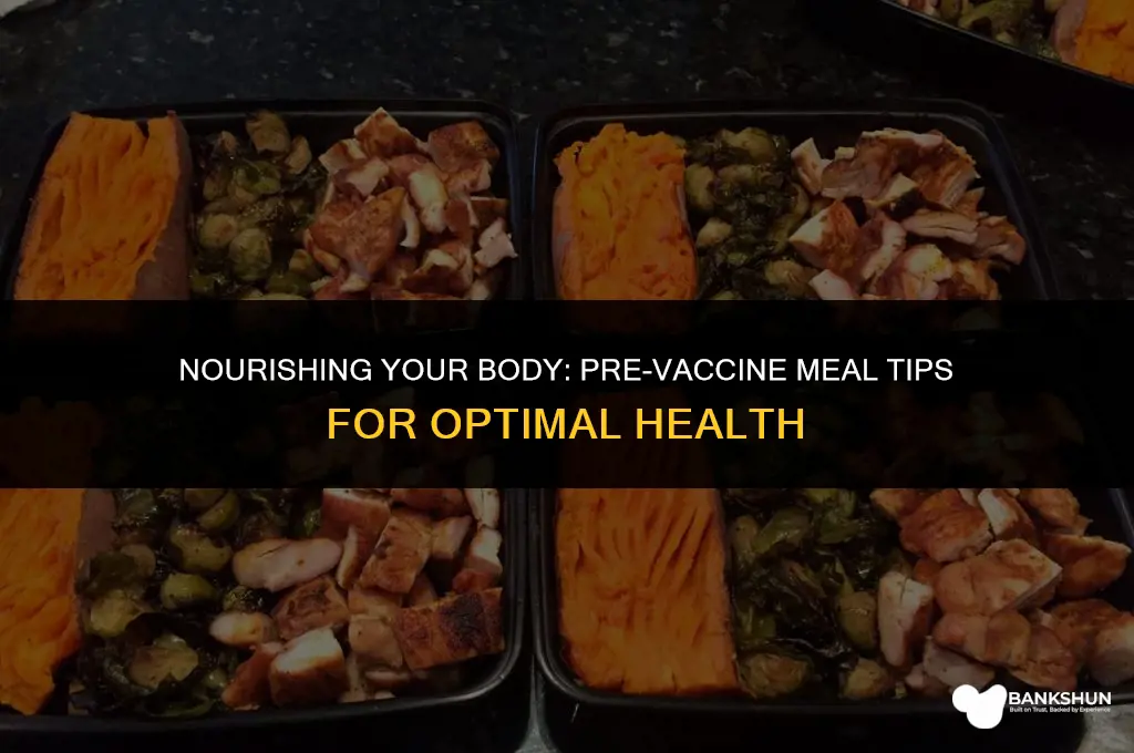 what should i eat before a vaccine