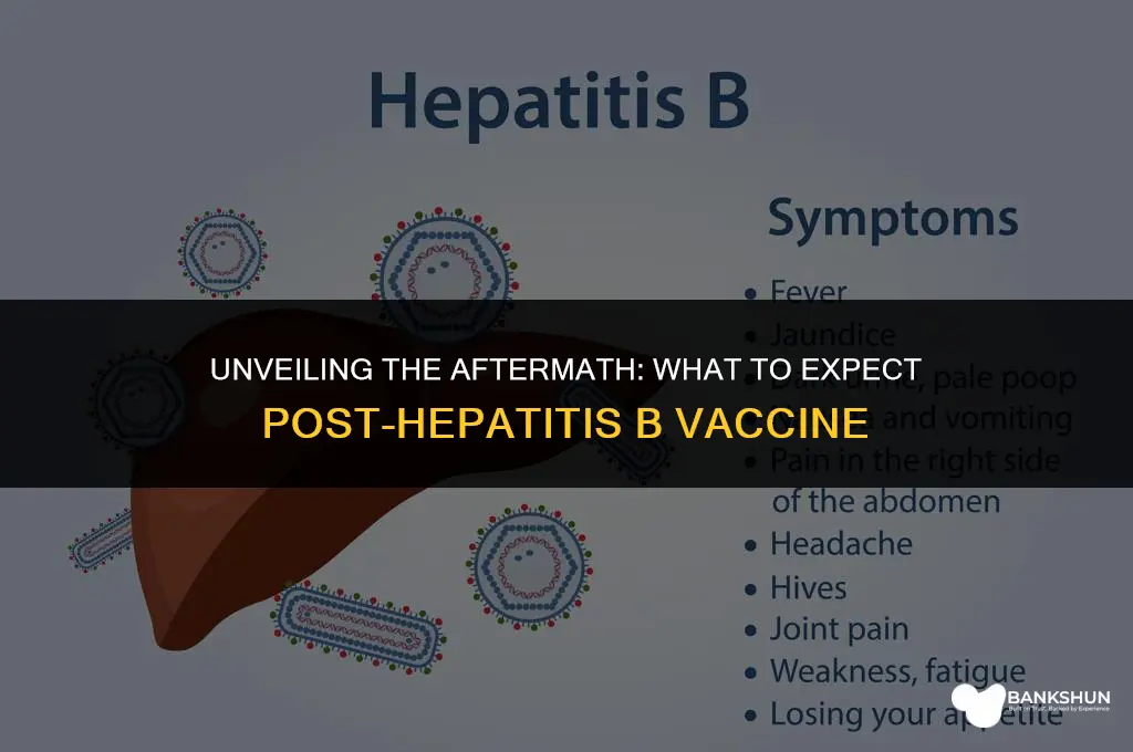 what shows up after hepatitis b vaccine