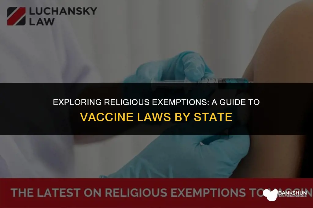 what states accept religious exemption for vaccines