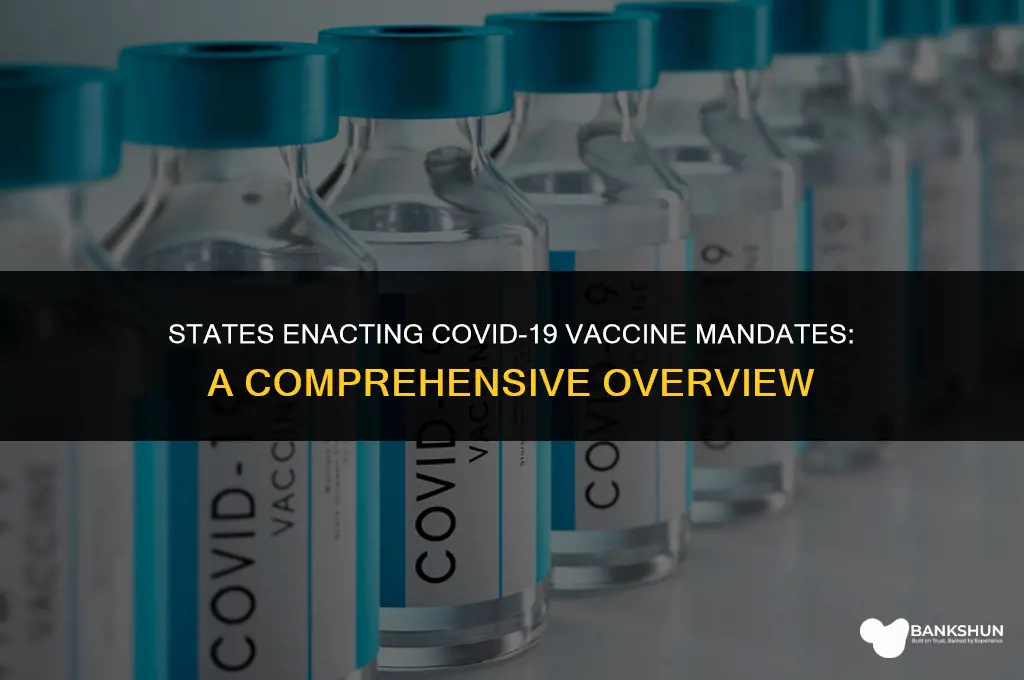 what states are making the vaccine mandatory