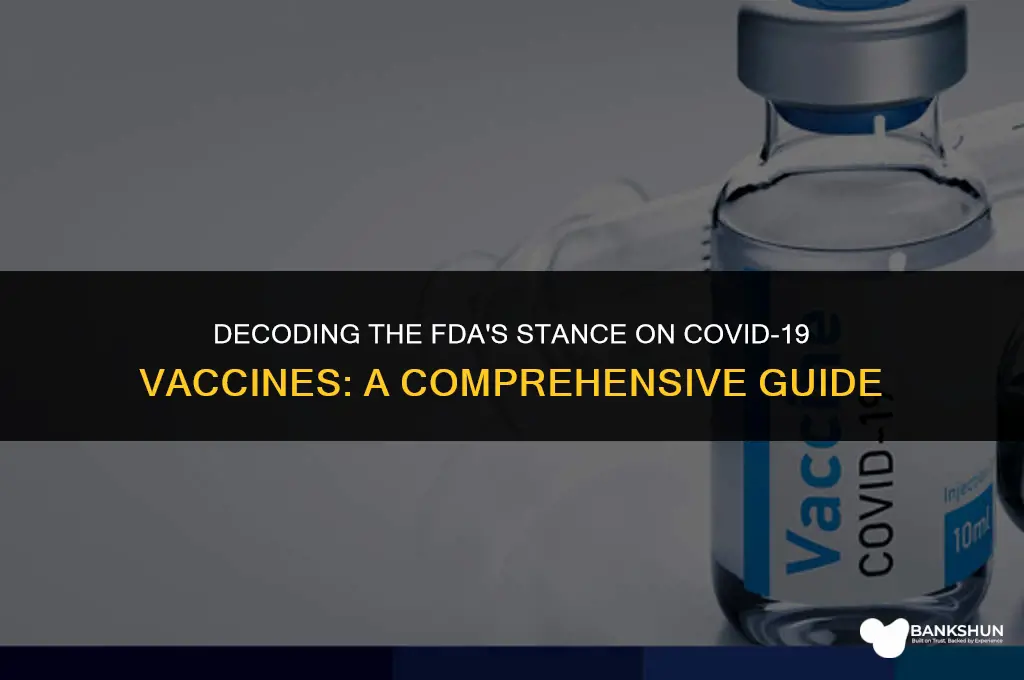 what the fda says about the vaccine