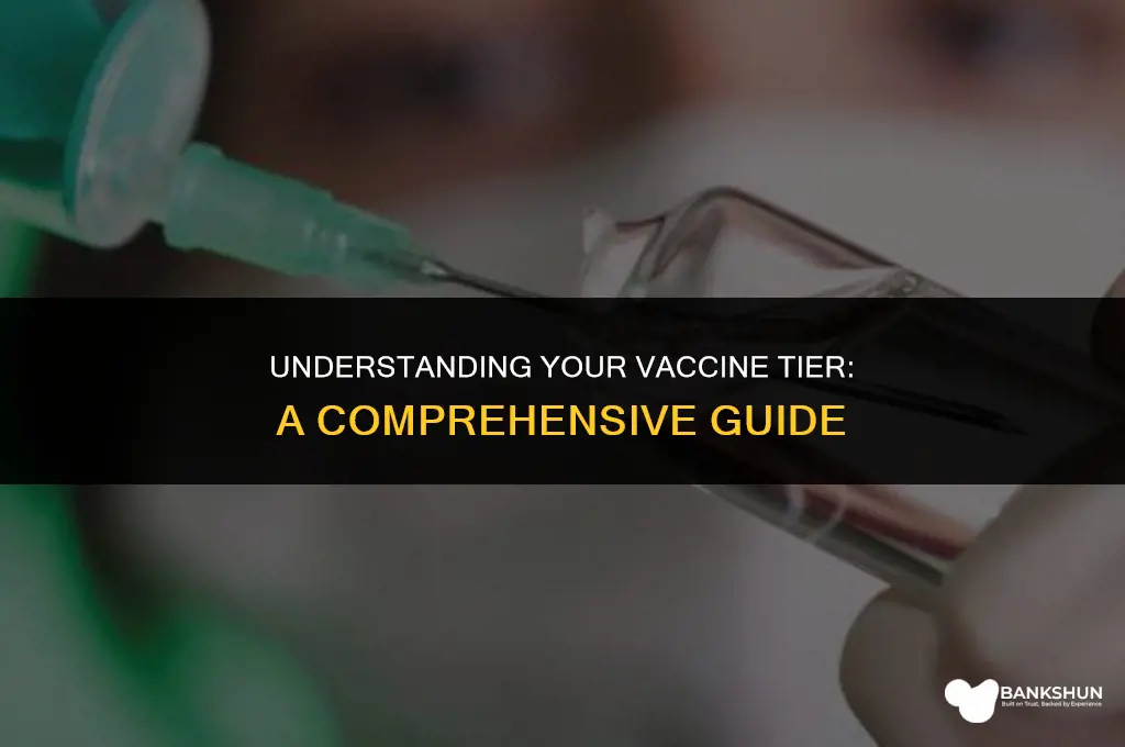 what tier am i in for vaccine