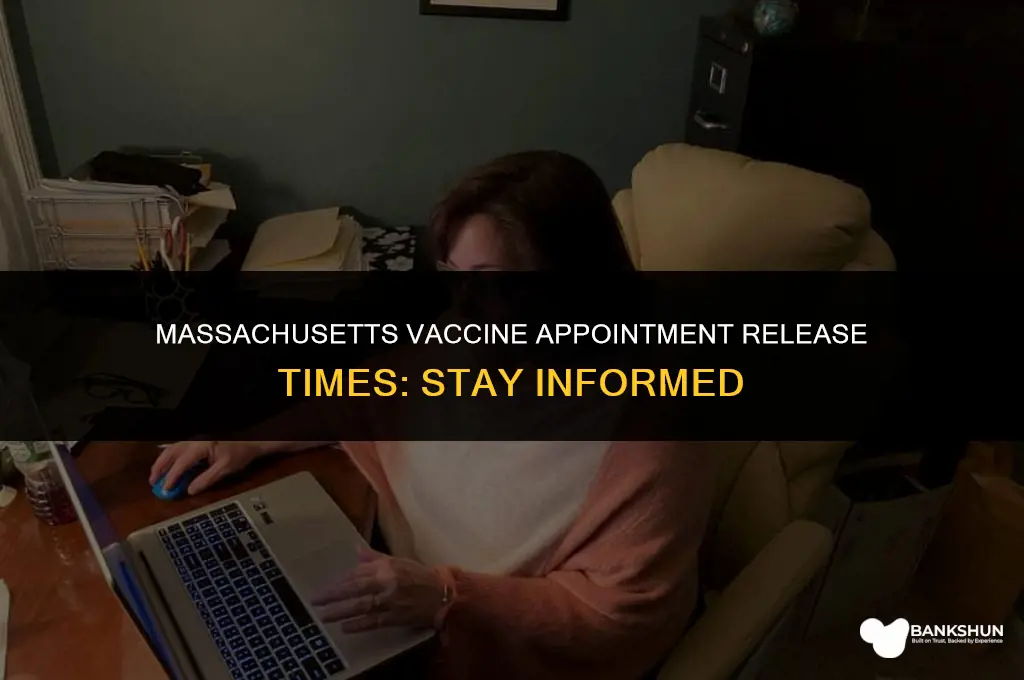 what time are massachusetts vaccine appointments released