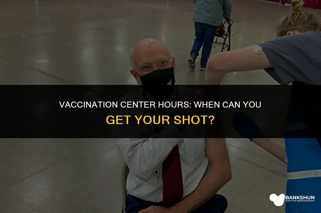 what time are the vaccination centres open