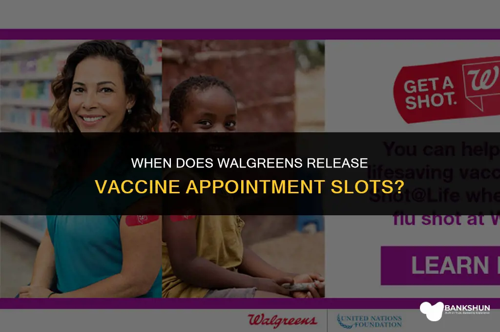 what time are walgreens vaccine appointments released