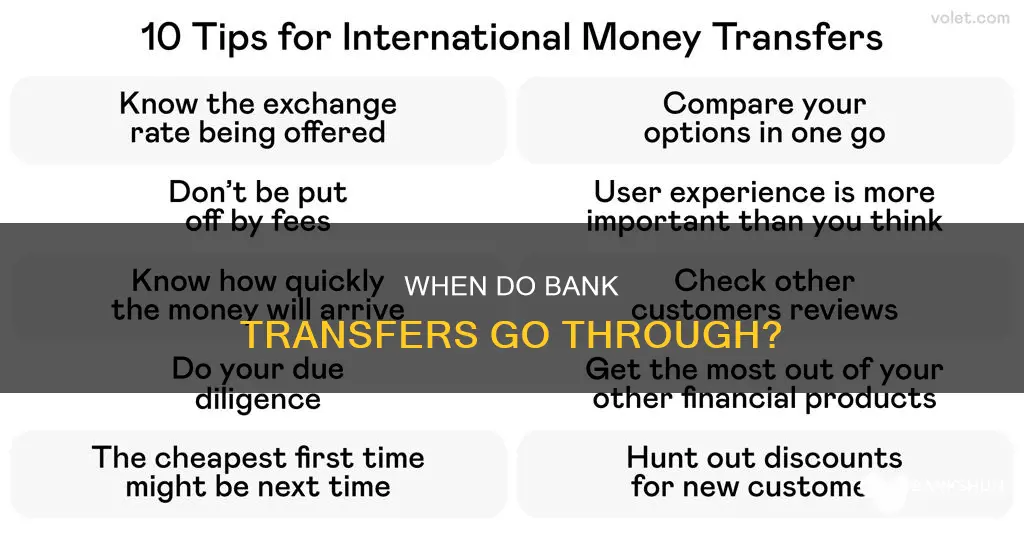what time do bank transfers go through