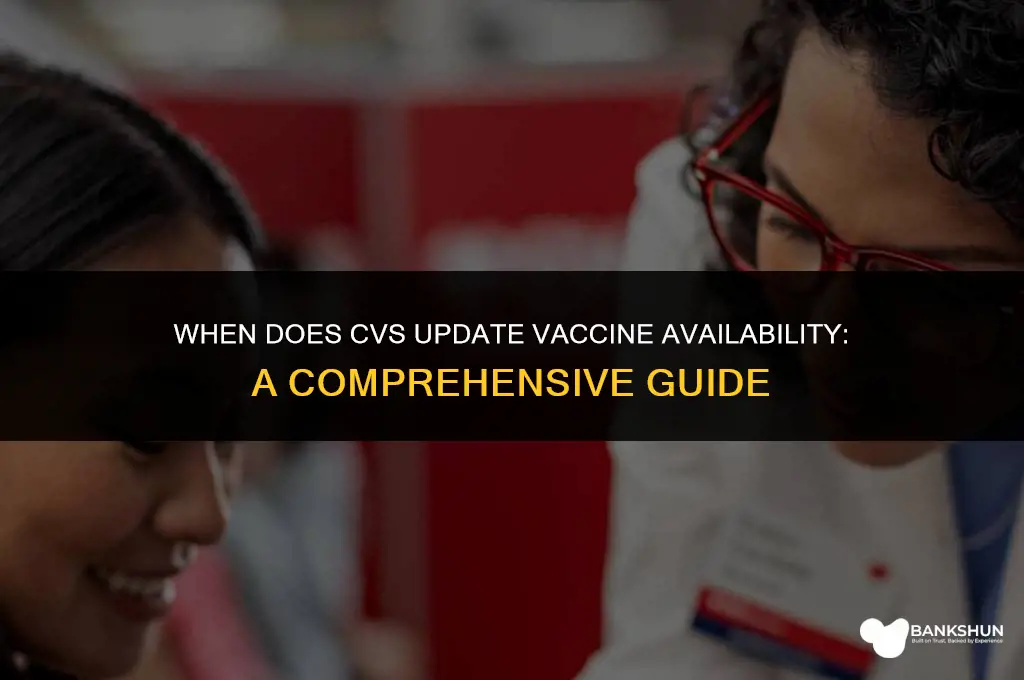 what time does cvs update vaccine availability