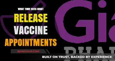 Giant's Vaccine Appointment Release Time: What You Need to Know