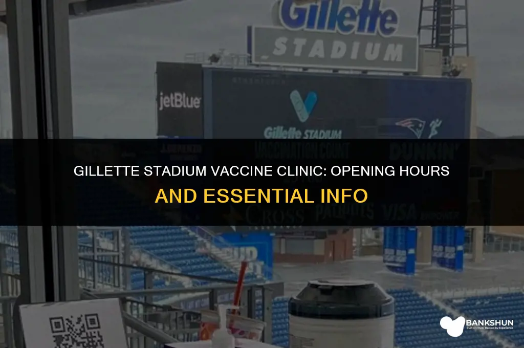 what time does gillette open for vaccines