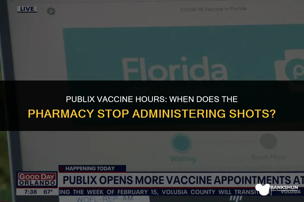 what time does publix stop giving vaccines