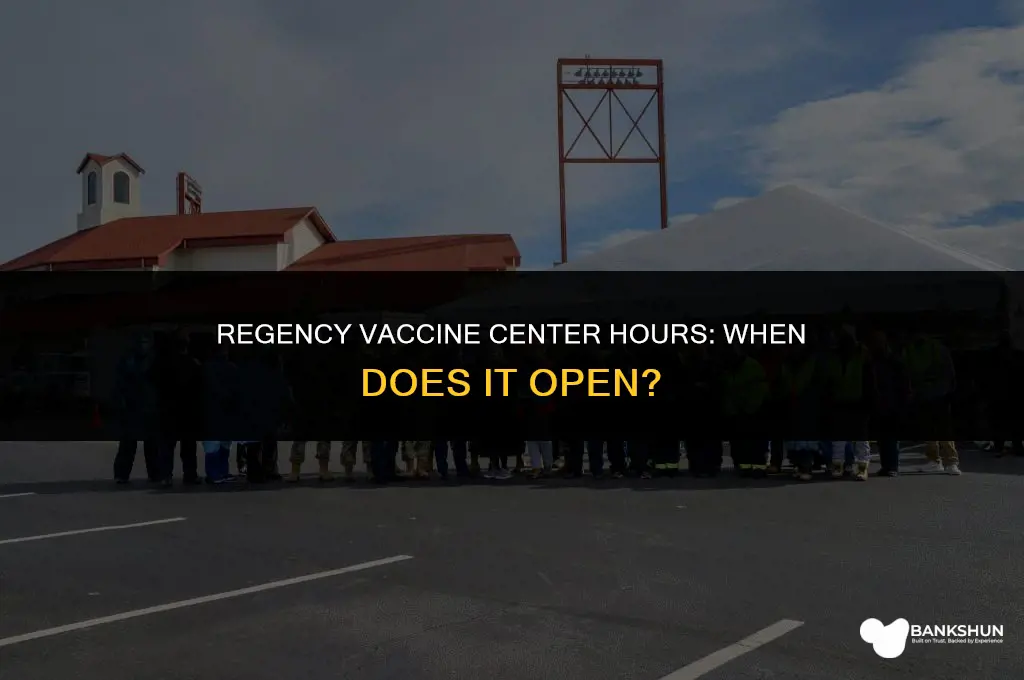 what time does regency vaccine center open