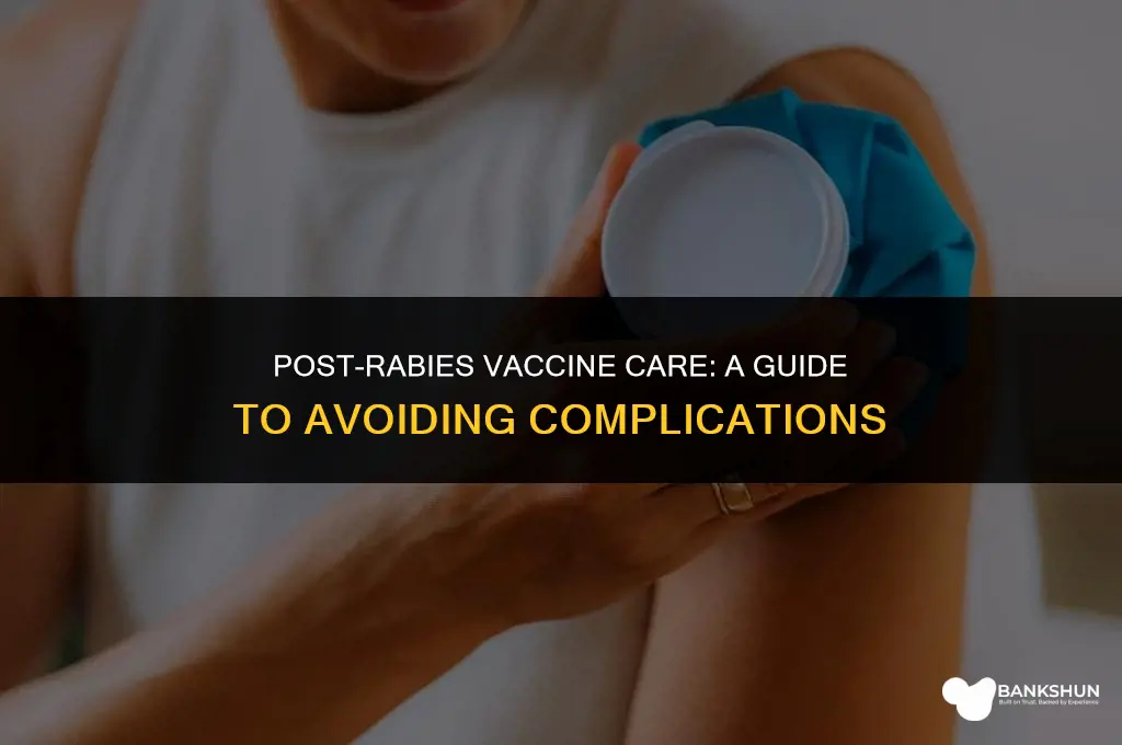 what to avoid after anti rabies vaccine