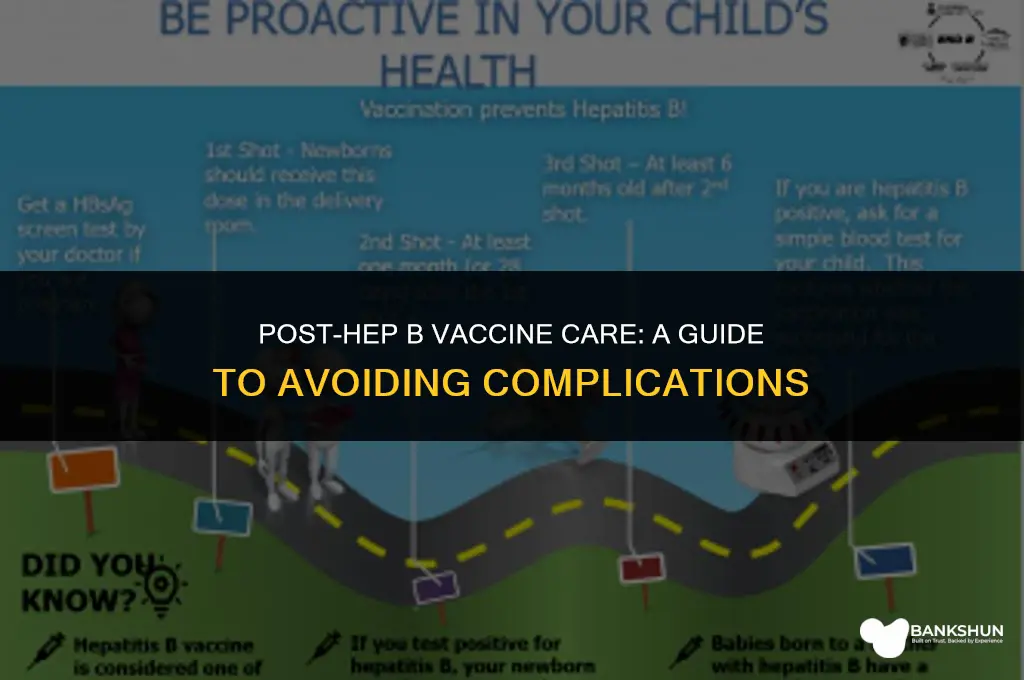 what to avoid after hep b vaccine