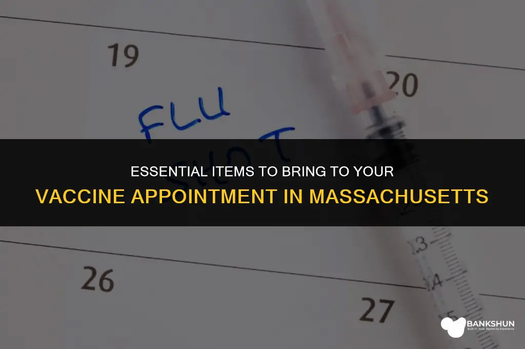 what to bring to vaccine appointment massachusetts