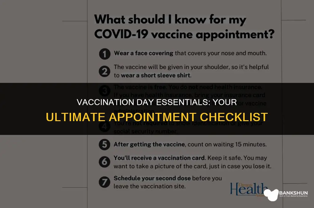 what to bring to your vaccination appointment