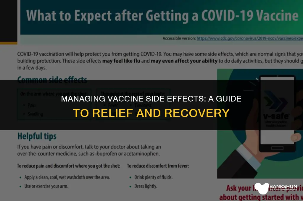 what to do if the vaccine hurts