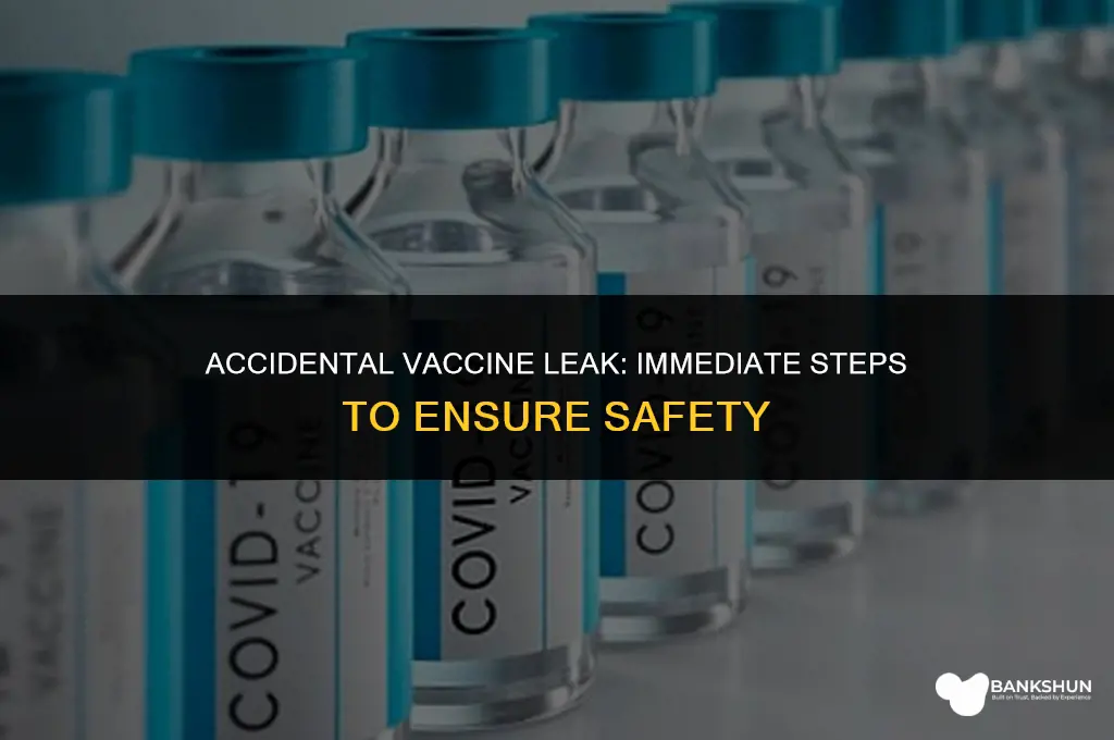 what to do if vaccine leaks out