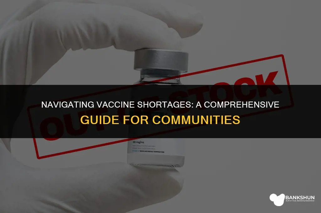what to do in a vaccine shortage