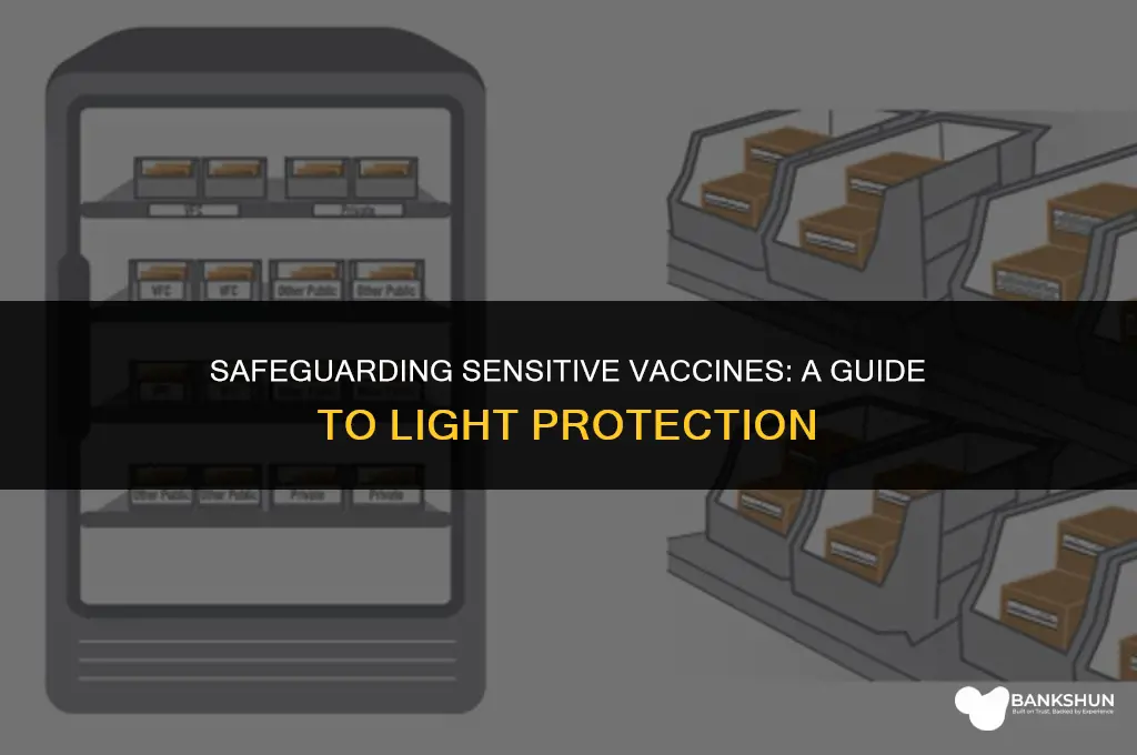 what to do with light sensistive vaccine