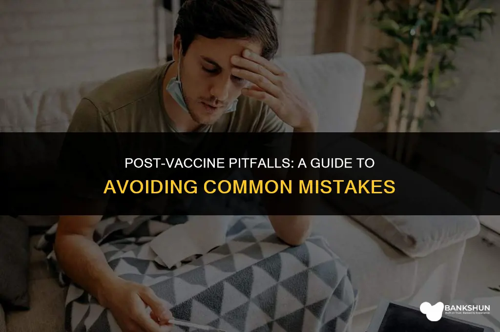 what to not to do after vaccine