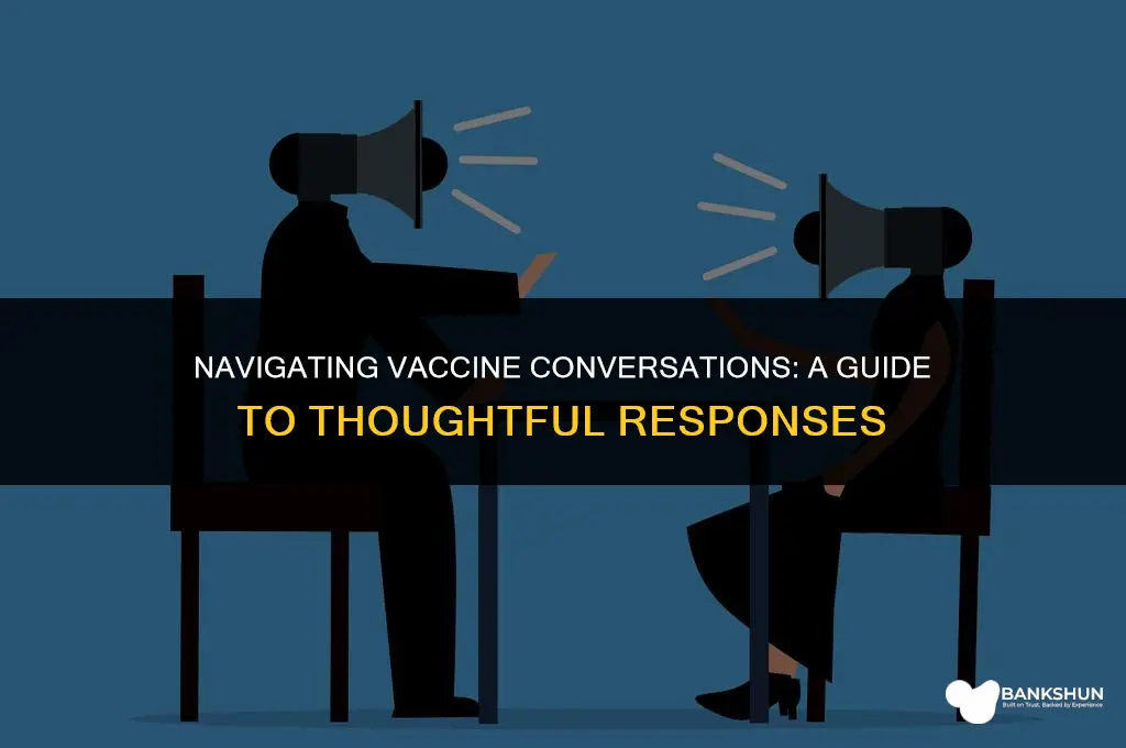 what to say when asked if vaccinated