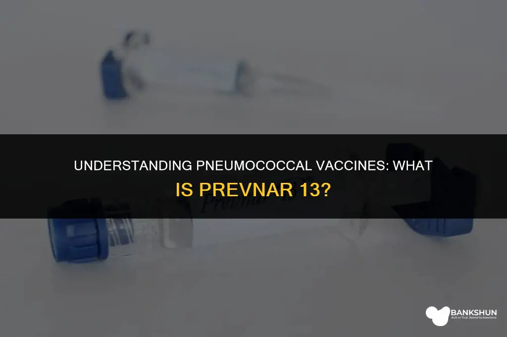 what type of vaccine is prevnar 13