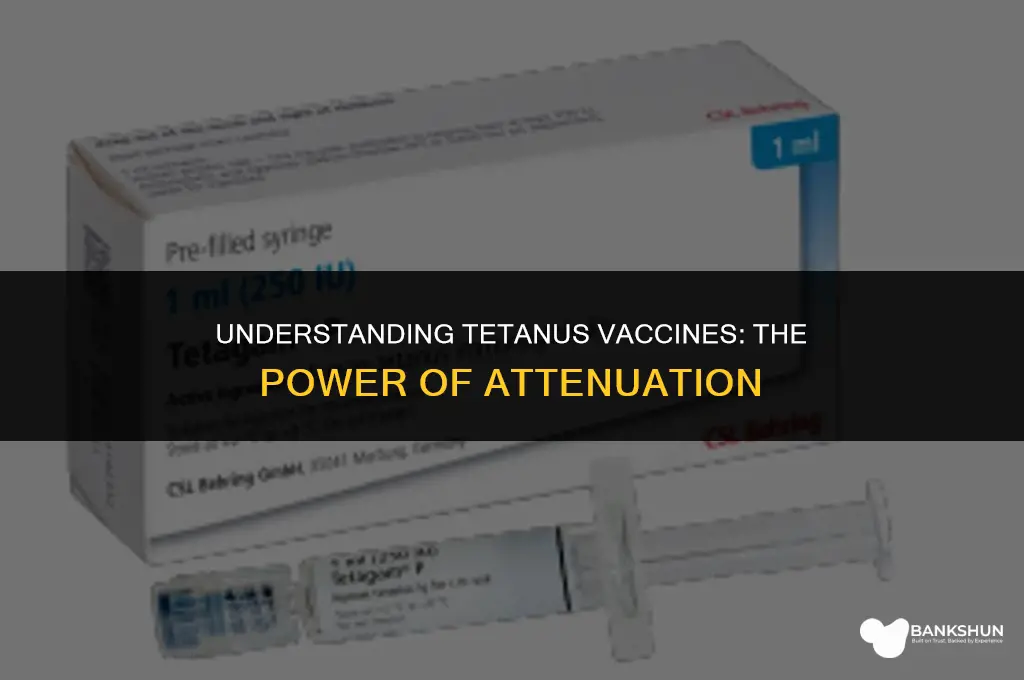 what type of vaccine is tetanus attenuated