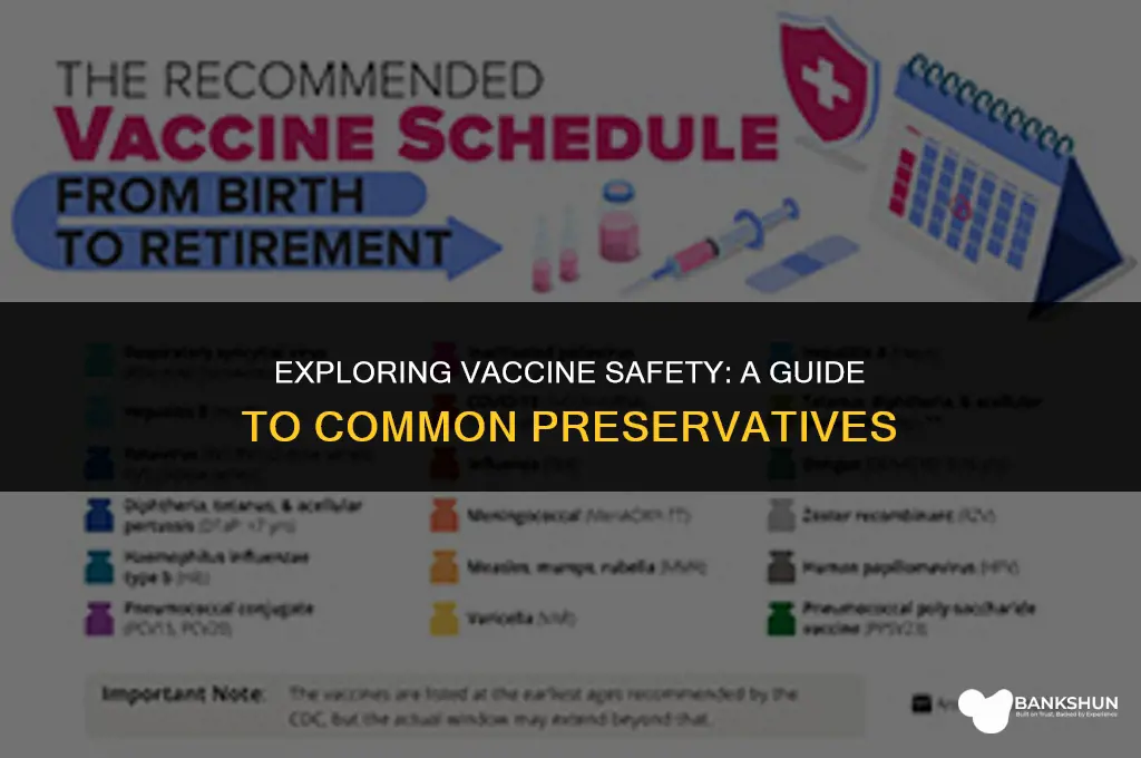 what types of preservatives are in vaccines