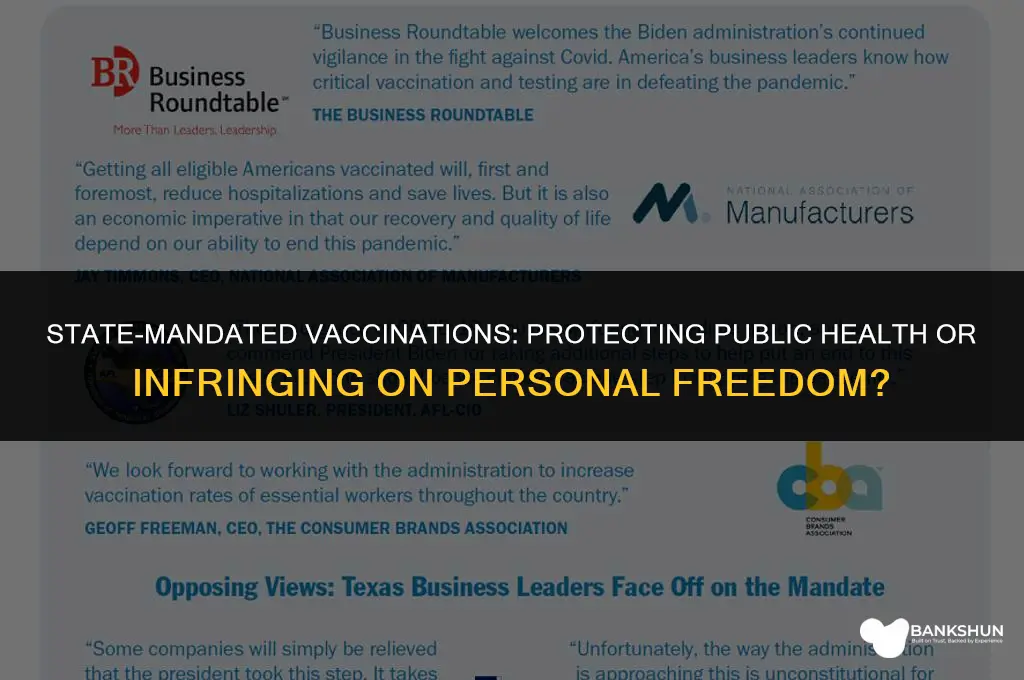 what vaccinations are mandetory by the state
