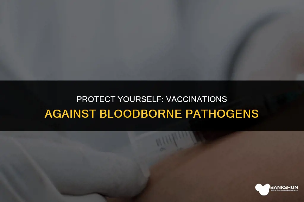 what vaccinations is available for bloodborne pathogens