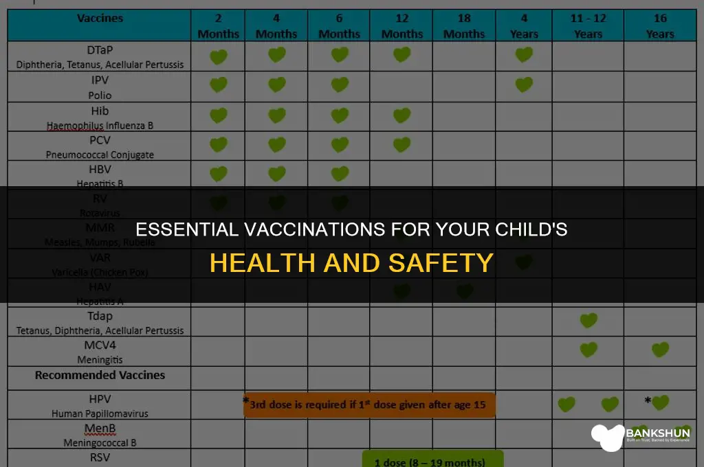 what vaccinations should my child have had