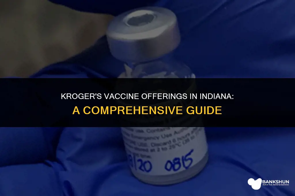 what vaccine does kroger have in indiana
