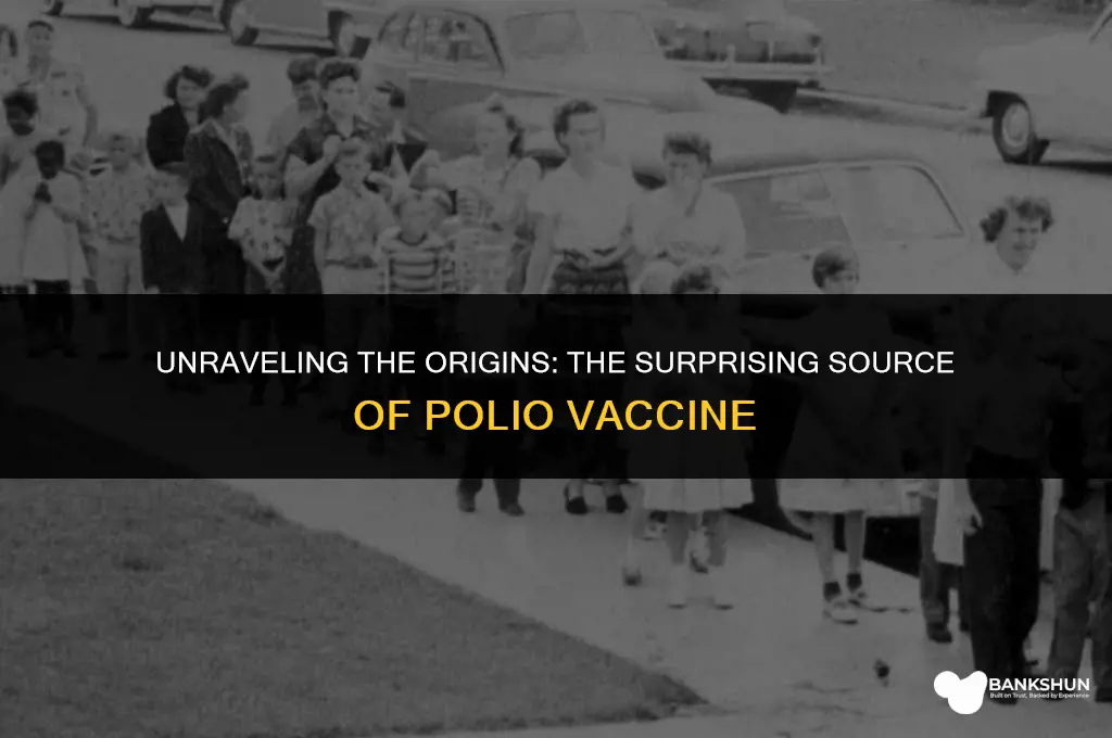 what vaccine does polio really come from