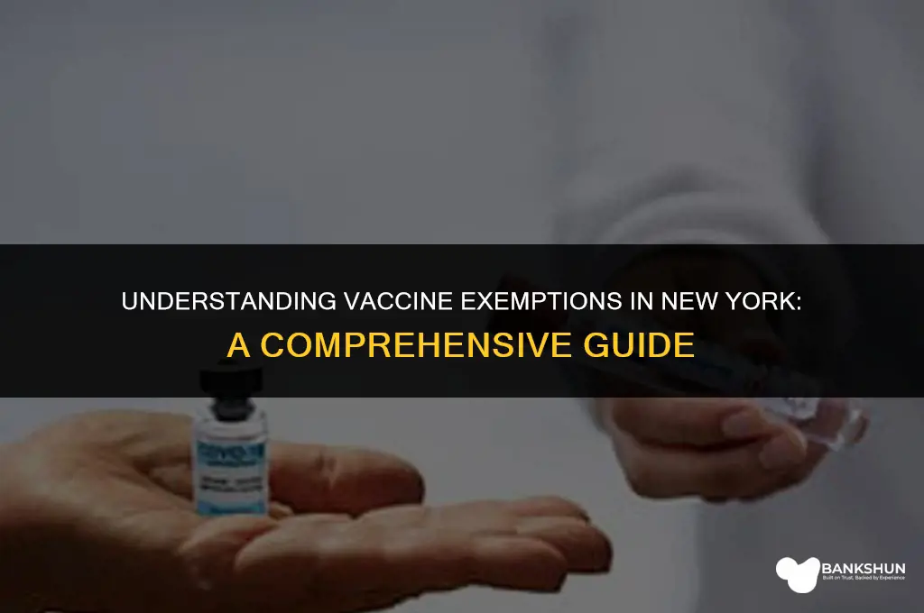 what vaccine exemptions are allowed in ny