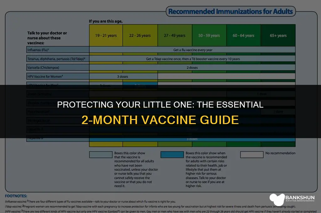 what vaccine for 2 months old baby