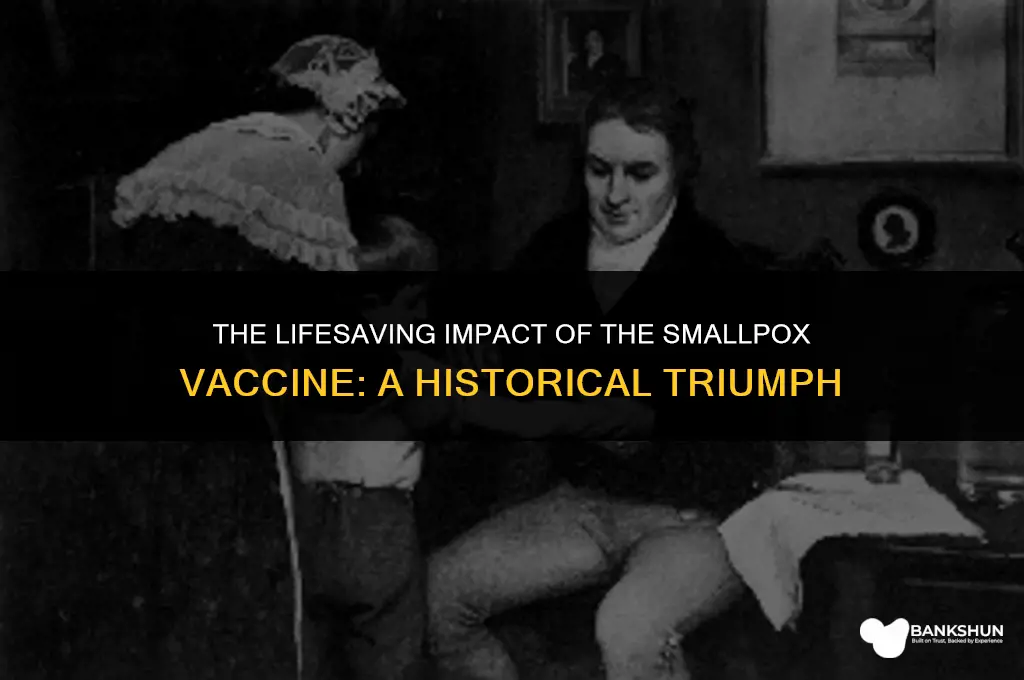 what vaccine has saved the most lives